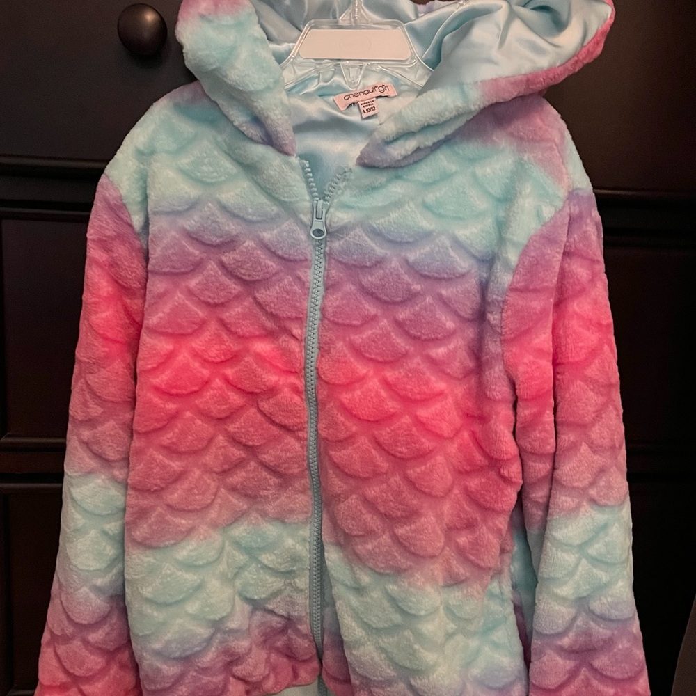Mermaid colorful zip up